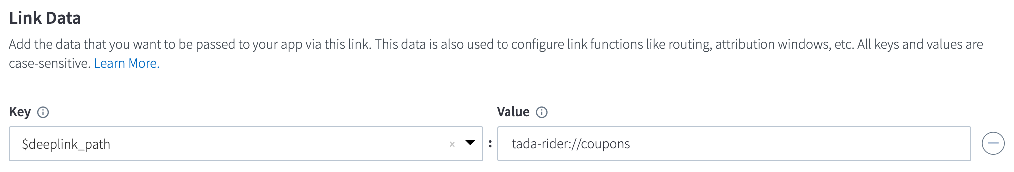 Branch Quick Links Link Data